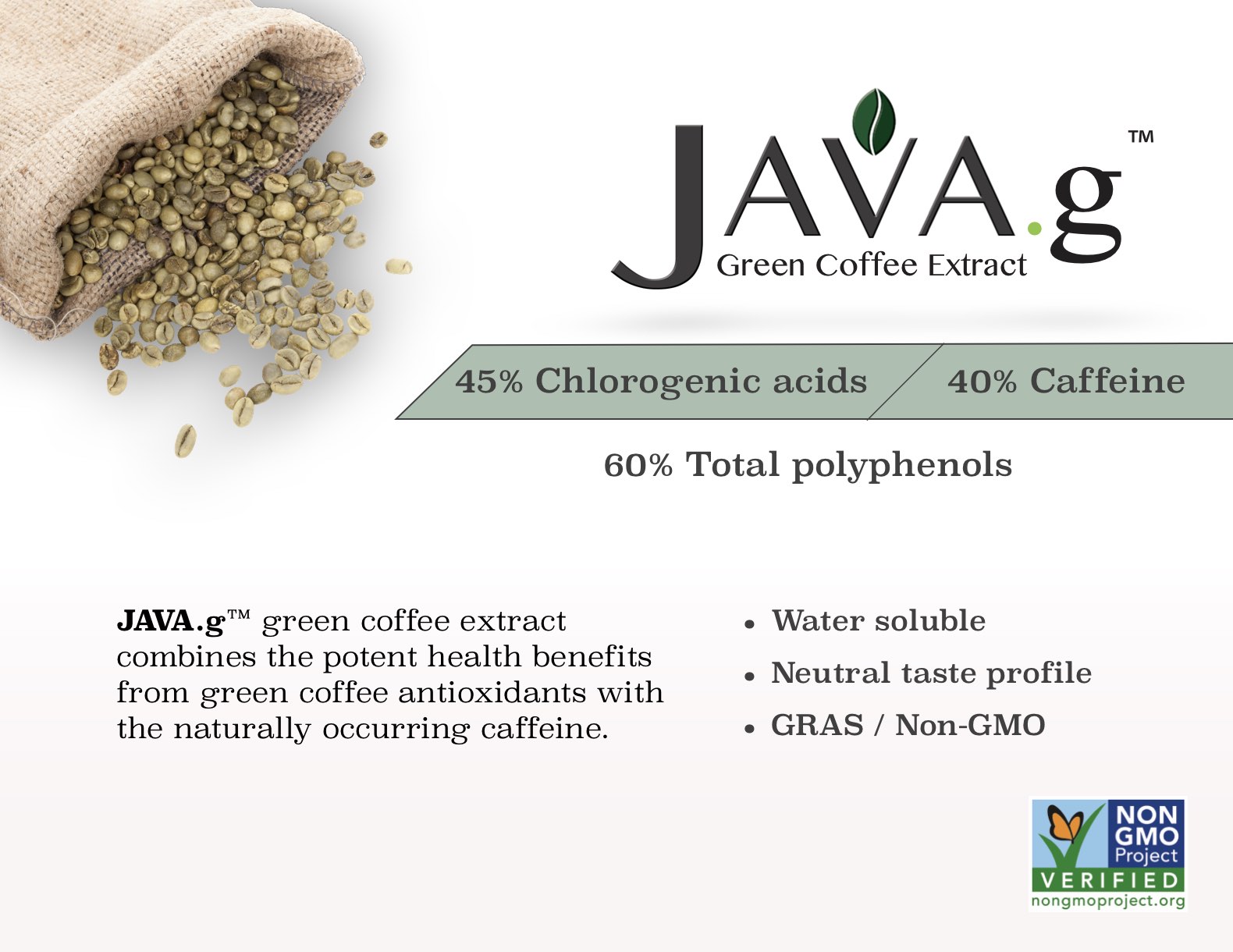 Applied Food Sciences, Inc. JAVA.g Green Coffee Extract Applied