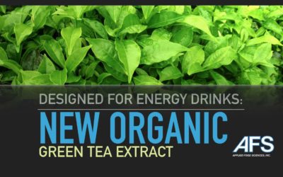 New Organic Green Tea Extract Designed for Energy Beverages